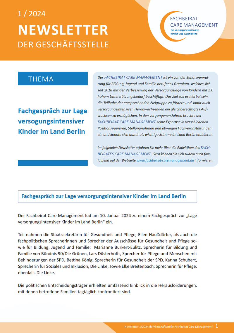 10.01.2024: Newsletter